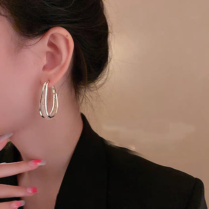 Golden Radiance Hoop Earrings - FIORENE
