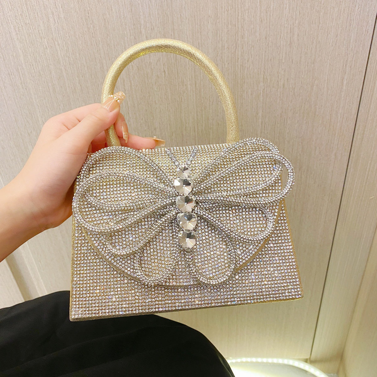 Crystal Bow Handbag – FIORENE