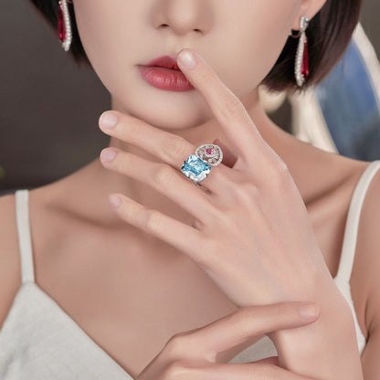 Crystal Love Heart Ring - FIORENE