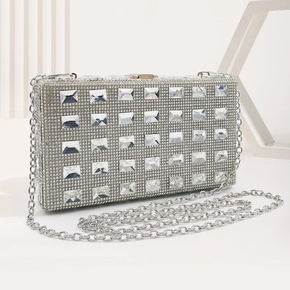 Golden Grid Radiance Clutch – FIORENE