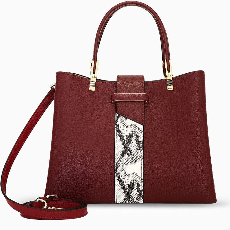 Valmara Python Accent Tote Bag– FIORENE