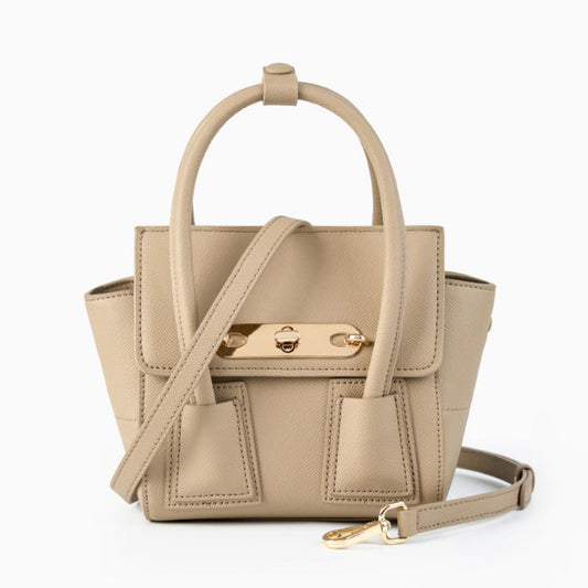 Almond Gold Shoulder Bag – FIORENE