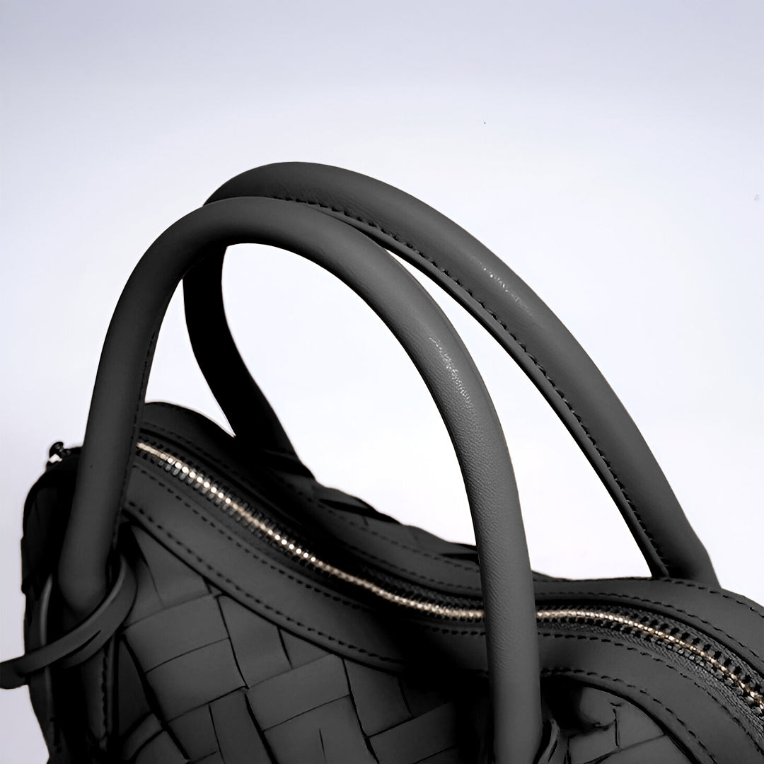Caramel Weave Barrel Bag – FIORENE