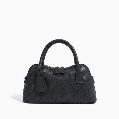 Caramel Weave Barrel Bag – FIORENE