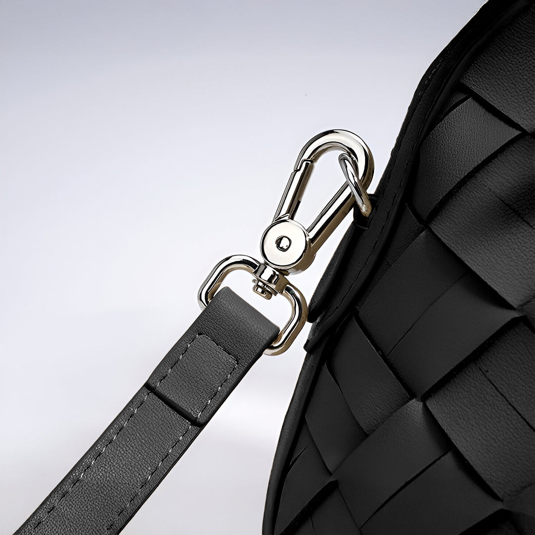 Caramel Weave Barrel Bag – FIORENE