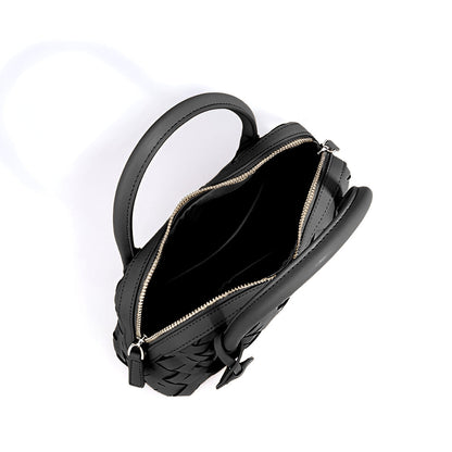 Caramel Weave Barrel Bag – FIORENE