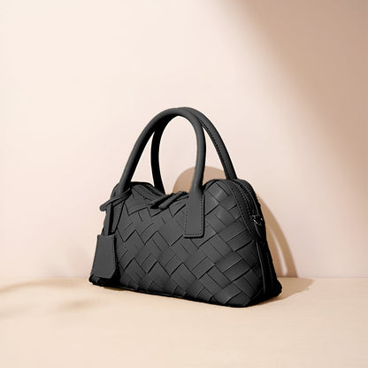 Caramel Weave Barrel Bag – FIORENE