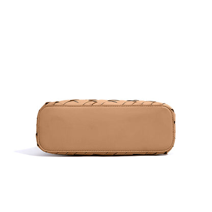 Caramel Weave Barrel Bag – FIORENE
