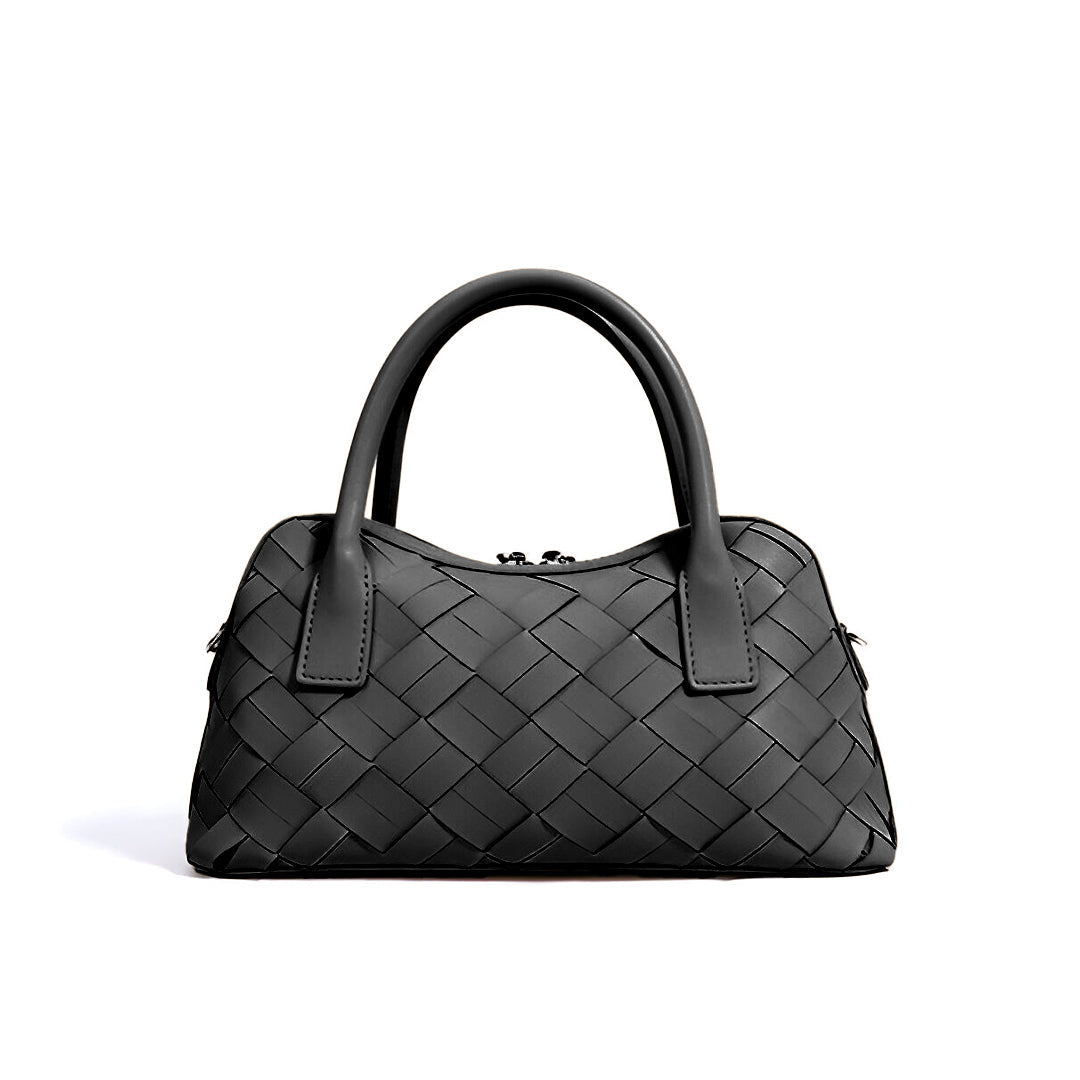 Caramel Weave Barrel Bag – FIORENE