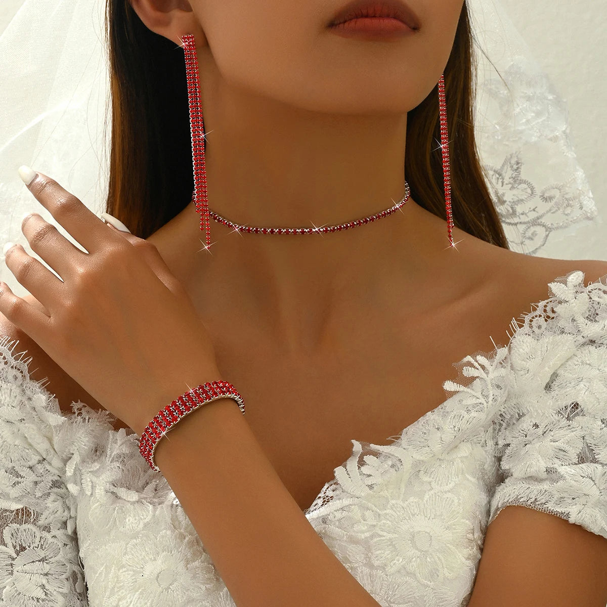 Crystal Tassel Set – FIORENE