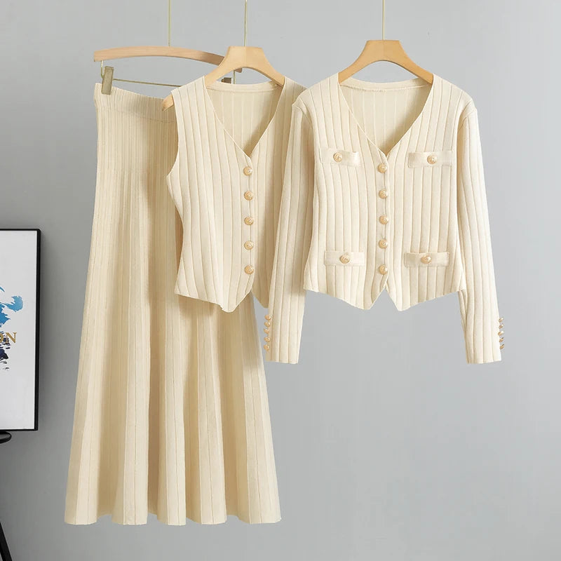 Precise Flared Skirt Set – FIORENE