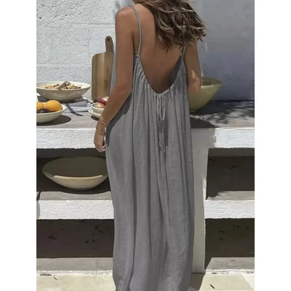 Midnight Honeymoon Backless Dress – FIORENE