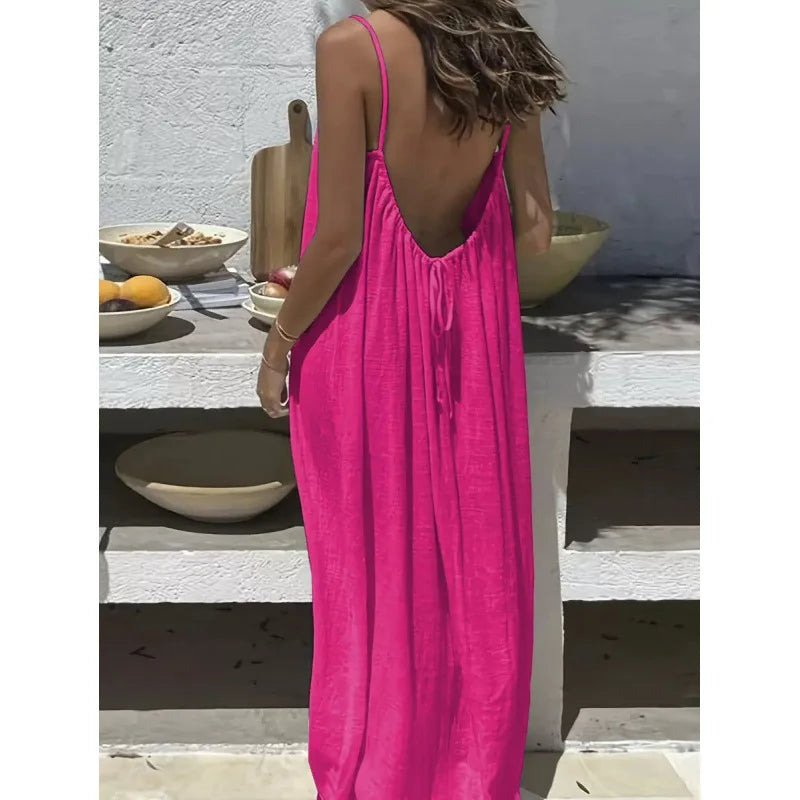 Midnight Honeymoon Backless Dress – FIORENE