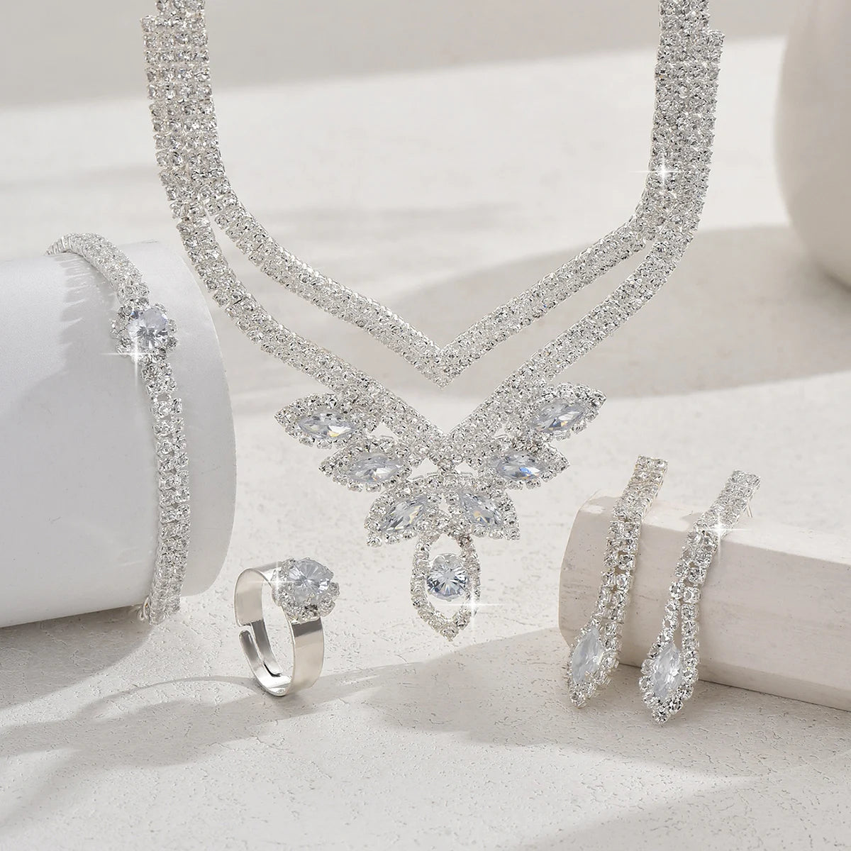 Bridal Crystal Set – FIORENE