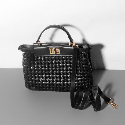 Verdant Muse Woven Handbag – FIORENE