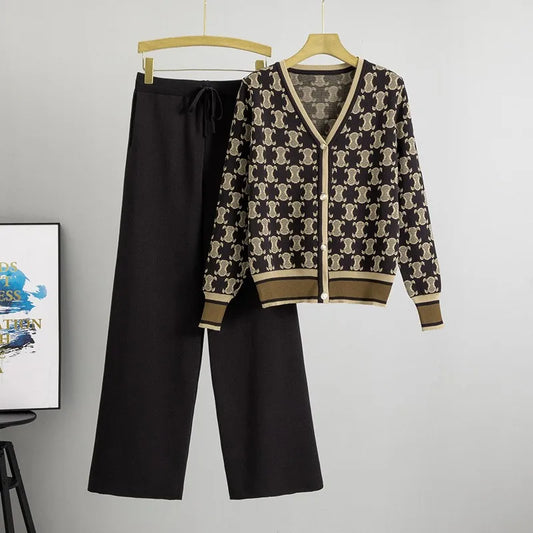 Geometric Realm Knit Set – FIORENE