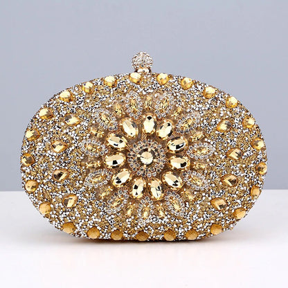 Golden Sunburst Jewel Clutch – FIORENE