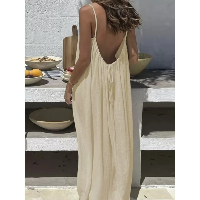 Midnight Honeymoon Backless Dress – FIORENE