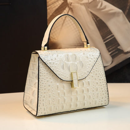 Emerald Croc Handbag – FIORENE