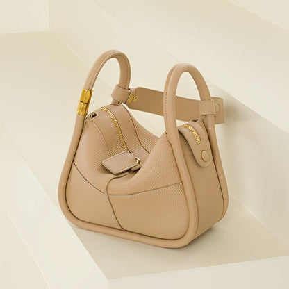 Panelled Leather Shoulder Bag – FIORENE