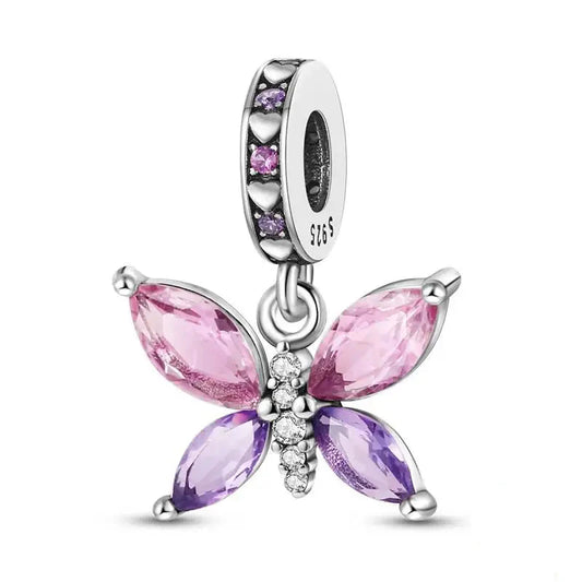 Purple Butterfly Charm