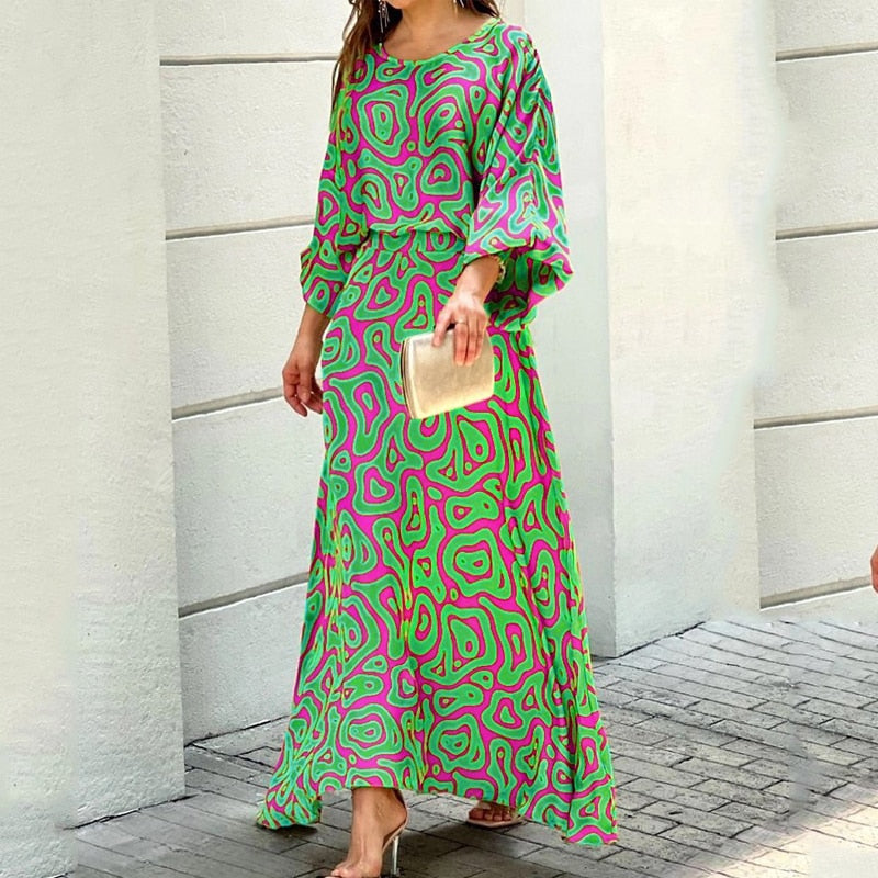 Boho Breeze Printed Lounge Set