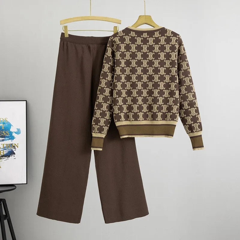 Geometric Realm Knit Set – FIORENE