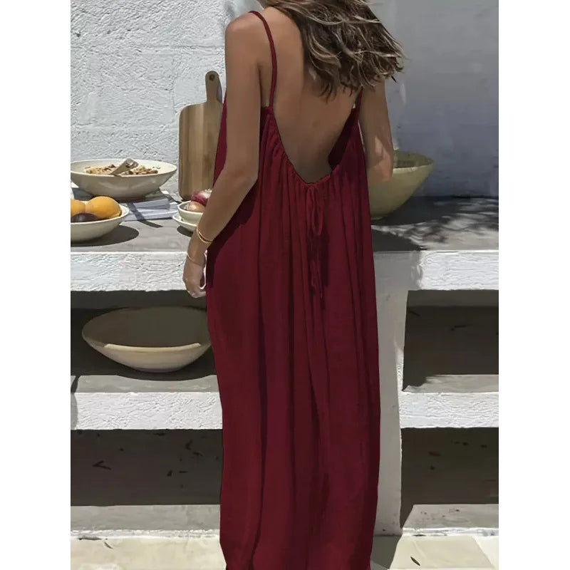 Midnight Honeymoon Backless Dress – FIORENE