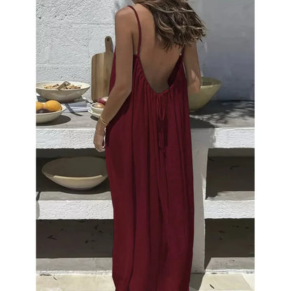Midnight Honeymoon Backless Dress – FIORENE