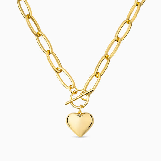 Liora Heart Toggle Chain Necklace – FIORENE