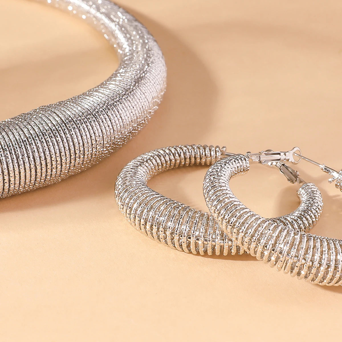 Silver Mesh Set – FIORENE