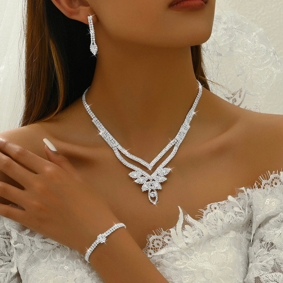 Bridal Crystal Set – FIORENE