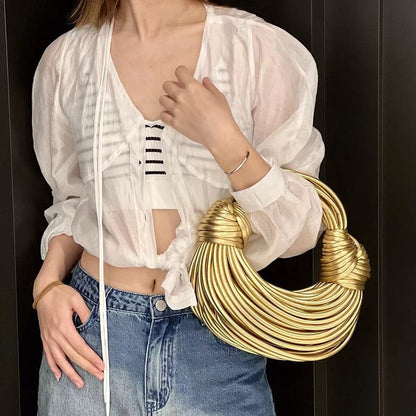 Golden Knot Symphony Handbag – FIORENE
