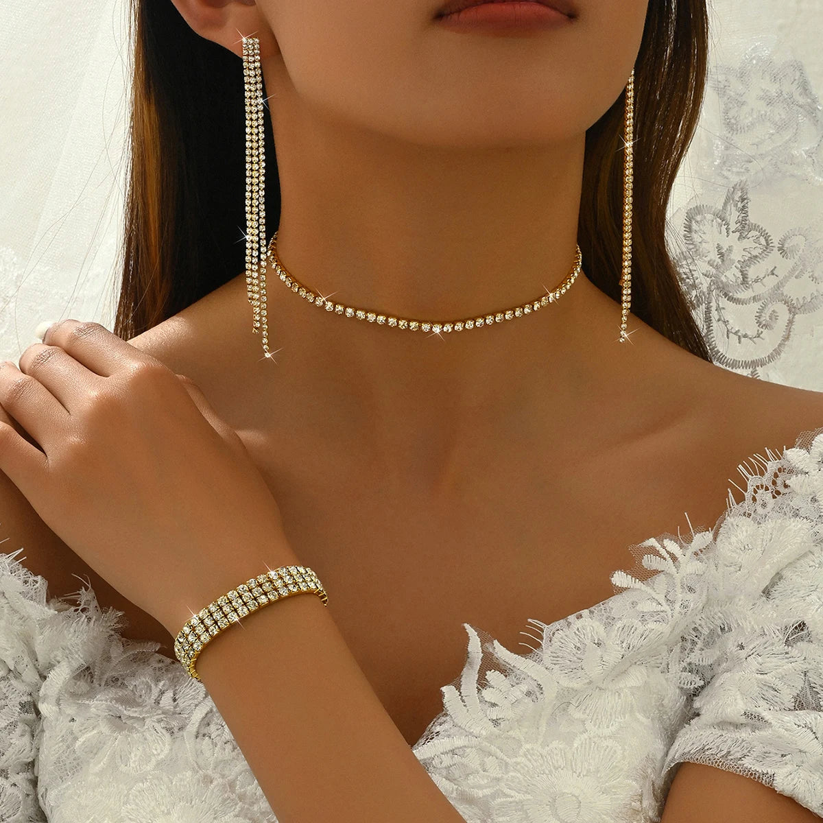 Crystal Tassel Set – FIORENE