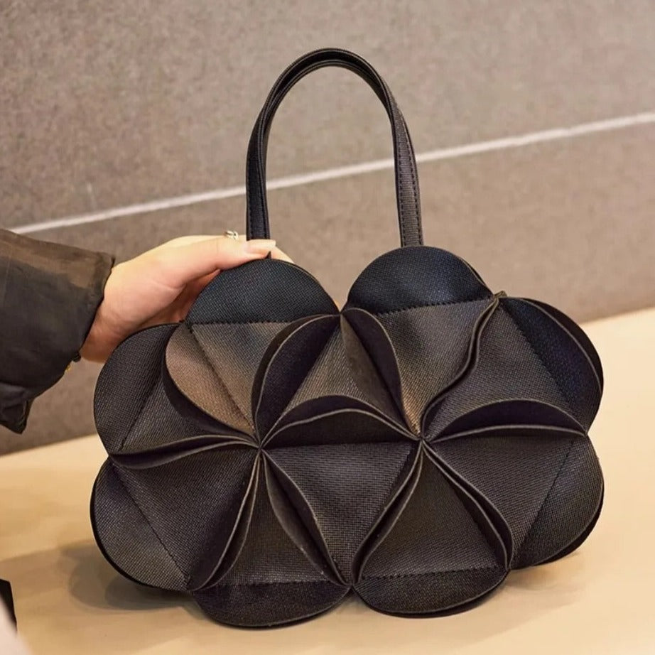 Crimson Bloom Origami Handbag – FIORENE