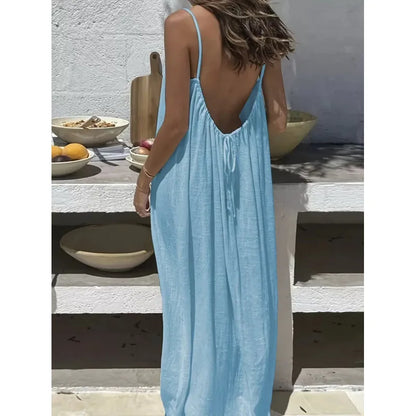 Midnight Honeymoon Backless Dress – FIORENE