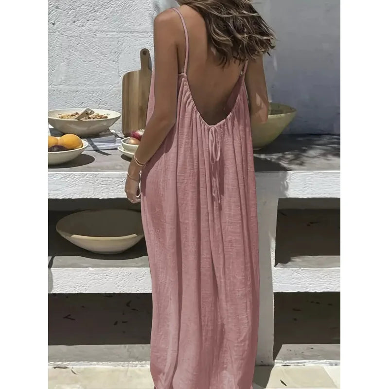 Midnight Honeymoon Backless Dress – FIORENE