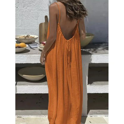 Midnight Honeymoon Backless Dress – FIORENE