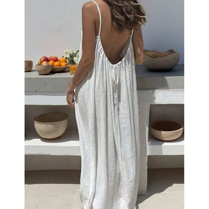Midnight Honeymoon Backless Dress – FIORENE