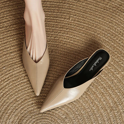 Eneva Leather Mules