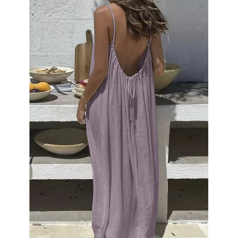 Midnight Honeymoon Backless Dress – FIORENE