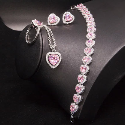 Ciel Bleu Heart Jewelry Set – FIORENE