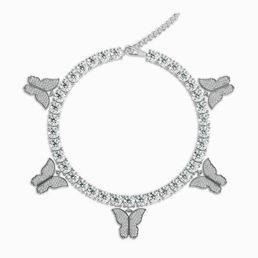 Butterfly Gleam Charm Anklet – FIORENE