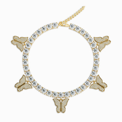 Butterfly Gleam Charm Anklet – FIORENE