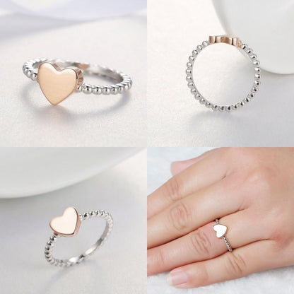 Roselle Heart Charm Ring – FIORENE