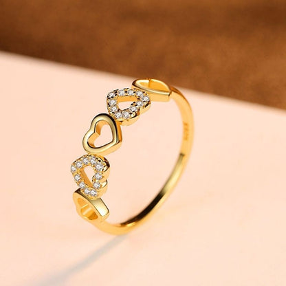 Golden Affetto Heart Band – FIORENE