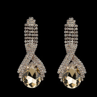 Golden Elegance Teardrop Earrings - FIORENE