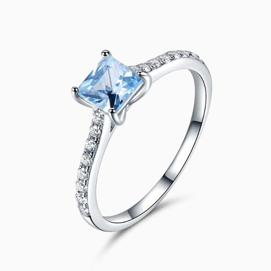 Celestine Ice Blue Ring - FIORENE
