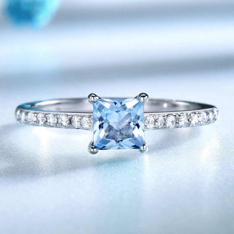 Celestine Ice Blue Ring - FIORENE