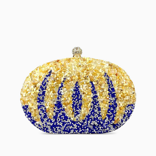 Citrine Azure Mosaic Clutch – FIORENE